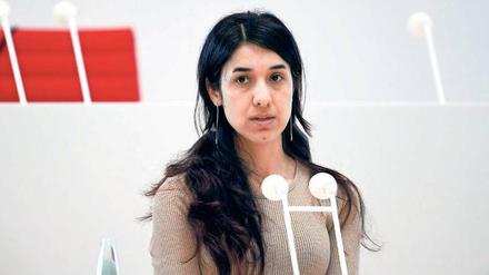 Friedensnobelpreisträgerin Nadia Murad sprach im April 2017 im Landtag in Potsdam. Seitdem ist nicht viel passiert.