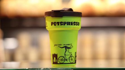 Der Potspresso-Becher soll die Umwelt schonen.