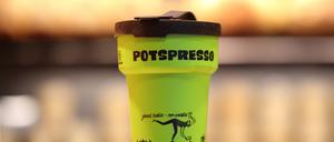 Der Potspresso-Becher soll die Umwelt schonen.