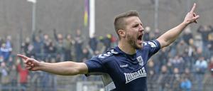 Treffsicher. Tom Nattermann erzielte drei Tore gegen den VfB Auerbach.