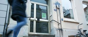 Unbekannte attackierten das Haus, in dem Olaf Scholz in Hamburg lebt.