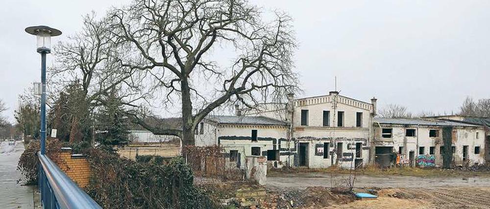 Eingangstor im Norden. Auf der Insel Nedlitz neben der B2 im Ortsteil Neu Fahrland soll die neue Wohnanlage Fährgut entstehen.
