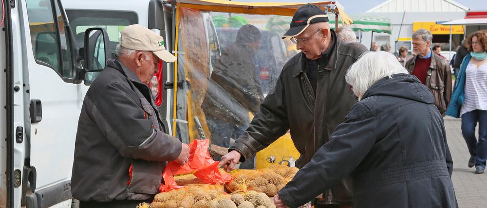 Die diesjährige Kartoffelernte in Brandenburg fiel schlecht aus.