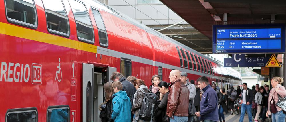 Die Züge des RE1 fuhren am Montagmorgen nicht.