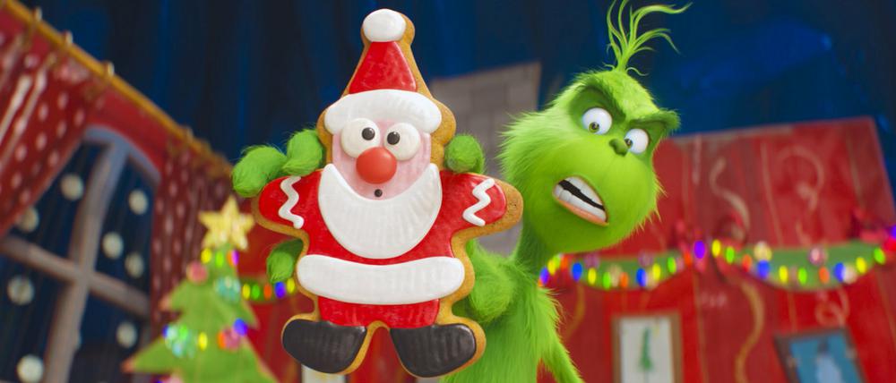 Der Grinch in einer Szene des Kinofilms "Der Grinch". Der Film läuft seit Ende November in den deutschen Kinos.