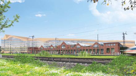 So soll das neue Innovationszentrum in Potsdam einmal aussehen.