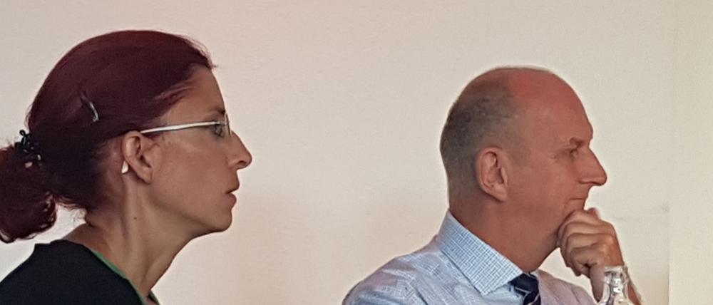 Diana Golze und Dietmar Woidke. Zwei Parteivorsitzende, gestörter Haussegen.