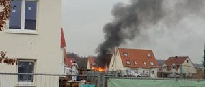 Carport-Brand in Golm am Donnerstag, 13.12.2018.