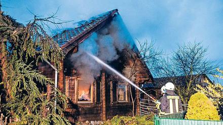 Der Unglücksort. Warum das Haus in Brand geriet, ist unklar.