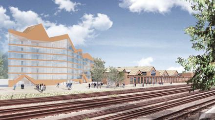 So soll das neue Innovationszentrum in Potsdam einmal aussehen.