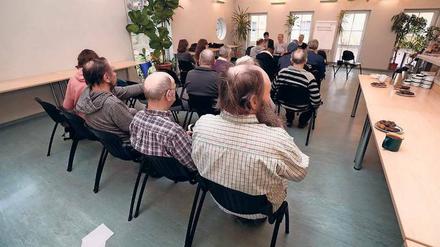Zweifel. Die Bewohner des Obdachlosenheimes äußerten Bedenken.