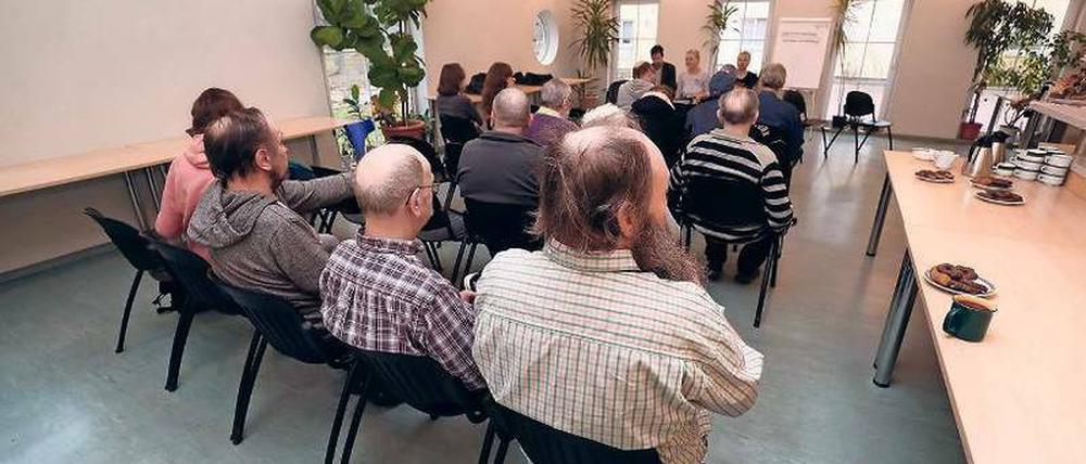 Zweifel. Die Bewohner des Obdachlosenheimes äußerten Bedenken.