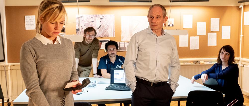 Die vier "Soko Potsdam"-Ermittler Sophie Pohlmann, David Grünbaum, Bernhard Henschel und Luna Kunath (v.l.n.r.).