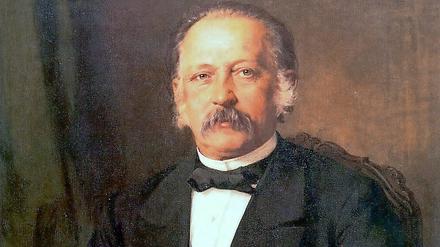 Theodor Fontane, 1883,Gemälde von Carl Breitbach. 