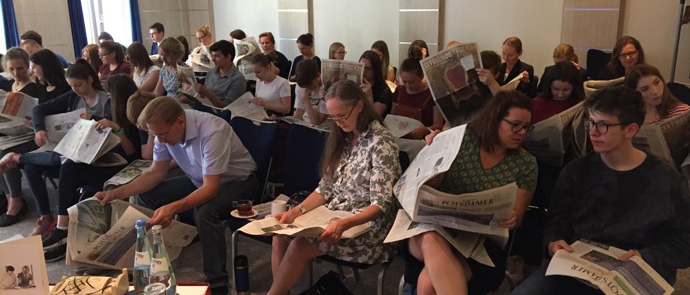 Die Auftaktveranstaltung zu "Jugend und Medien".