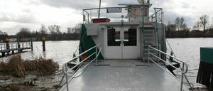 Jetzt muss das Seil der Fähre ausgetauscht werden.