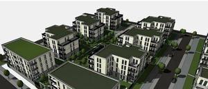 So sollte laut Pro Potsdam der Mila-Entwurf im Bornstedter Feld aussehen. 