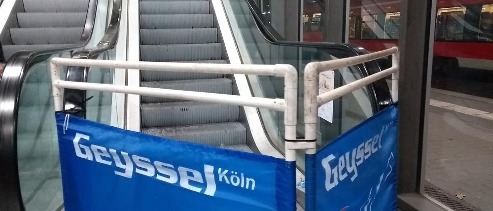Diesmal ist der Aufgang von den Gleisen 2 und 4 betroffen.