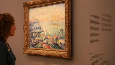 Nur noch wenige Tage ist die Cross-Schau, hier mit dem fraglichen Werk "Regatta in Venedig", im Museum Barberini zu sehen.
