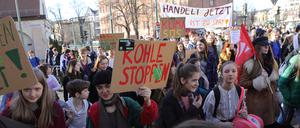 Schülerdemonstration in Potsdam für Umwelt- und Klimaschutz