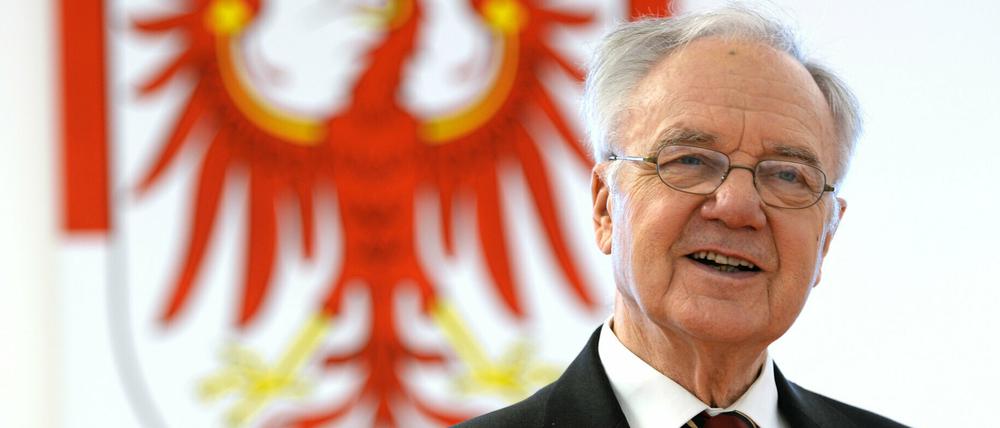 Brandenburgs ehemaliger Ministerpräsident Manfred Stolpe (SPD).