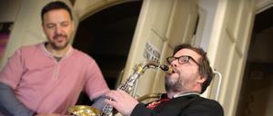 Thomas Walter Maria (r.) und Gösta Oelstrom organisieren das Jazz-Festival seit 2017 in Werder.