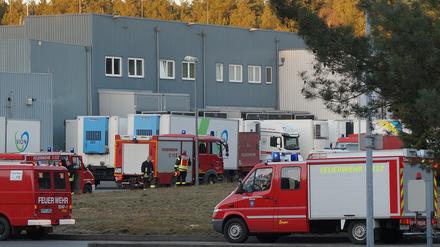 Aus der Kühlanlage des großen Schlachthofes in der Prignitz ist über mehrere Stunden Ammoniak ausgetreten. 