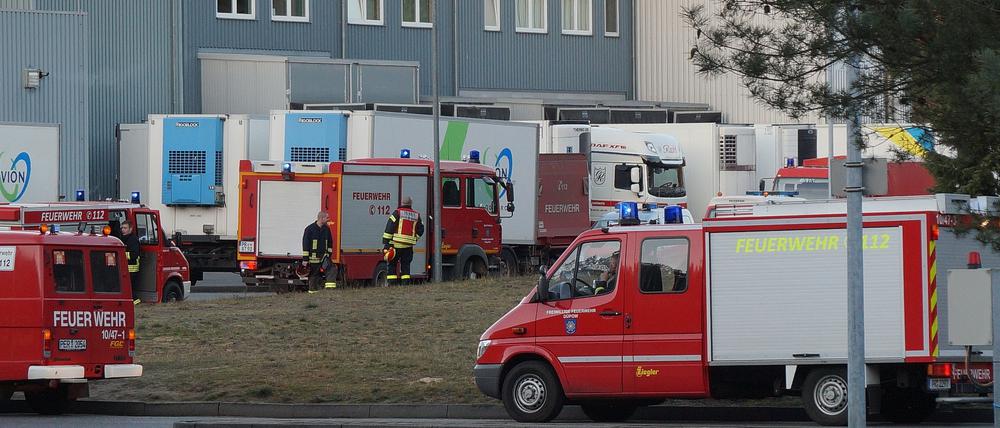 Aus der Kühlanlage des großen Schlachthofes in der Prignitz ist über mehrere Stunden Ammoniak ausgetreten. 