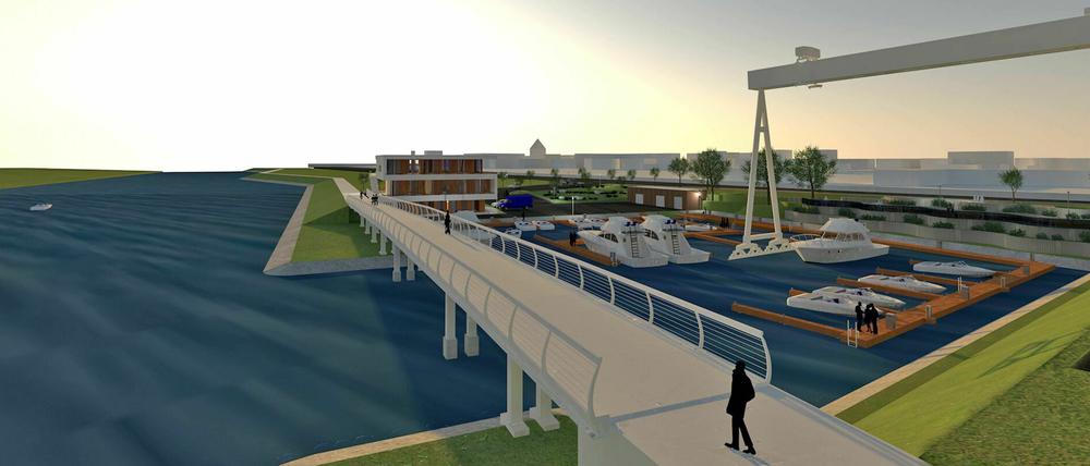 So könnte der Hafen in Teltow mal aussehen.