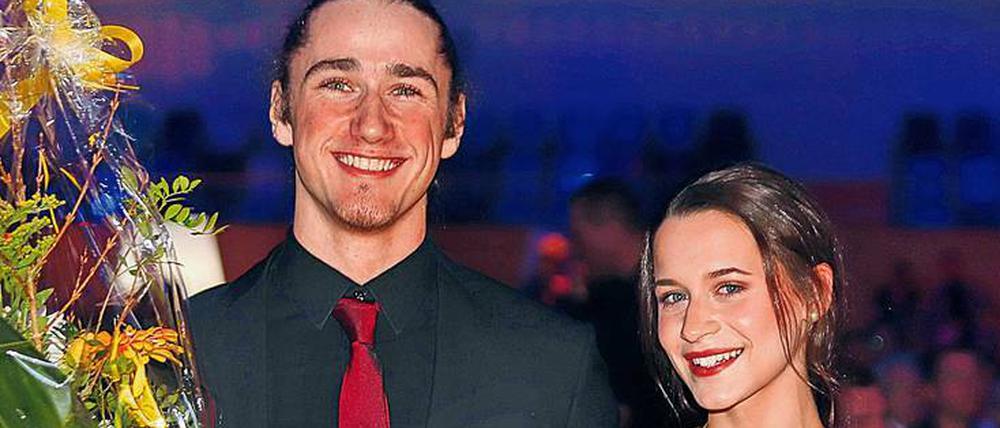 Ausgezeichnet. Lilo Wätzel und Philip Honig wurden als Potsdamer Nachwuchsteam des Jahres 2018 geehrt.