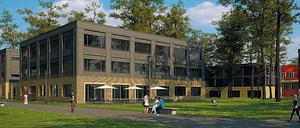 Erste Visualisierung. Anfang Februar wurden erste Gebäudepläne des neuen Campus bekannt.