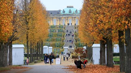 Der Park Sanssouci in Potsdam schneidet bei Google-Nutzern sehr gut ab.