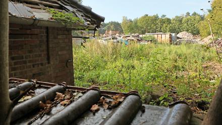 Das ehemalige Fath-Gelände in Kleinmachnow, auf dem sich einst ein Fahrzeugreparaturbetrieb befand, soll entwickelt werden.