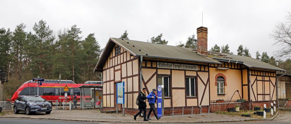 Der Bahnhof in Ferch soll zwei Außenbahnsteige erhalten. Allerdings nicht 2022, sondern voraussichtlich erst 2025.