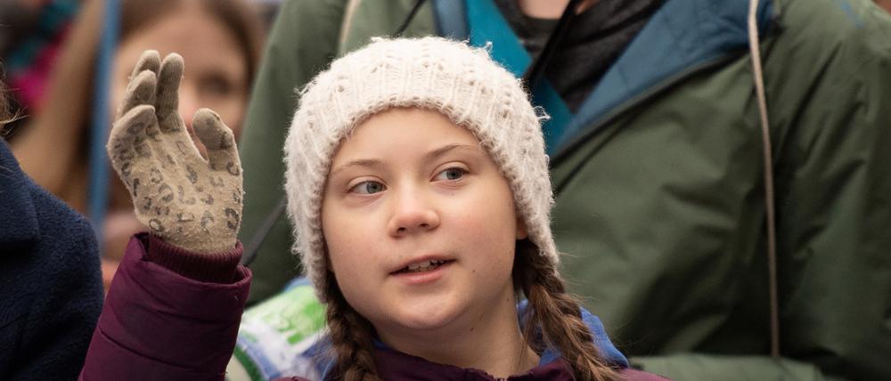Klimaaktivistin Greta Thunberg ist heute in Berlin und Potsdam unterwegs.