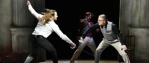 Kämpferisch bis in den Tod. Christian Henneberg als Don Giovanni (l.) und Ulrich Schneider als Komtur.