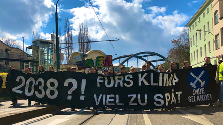 Protest gegen die Klimapolitik im März 2019.