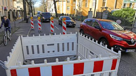Wegen eines Rohrbruchs war die Hans-Thoma-Strasse gesperrt worden.