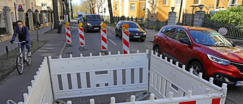 Wegen eines Rohrbruchs war die Hans-Thoma-Strasse gesperrt worden.