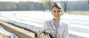 Spargelkönigin Kristin Reich.