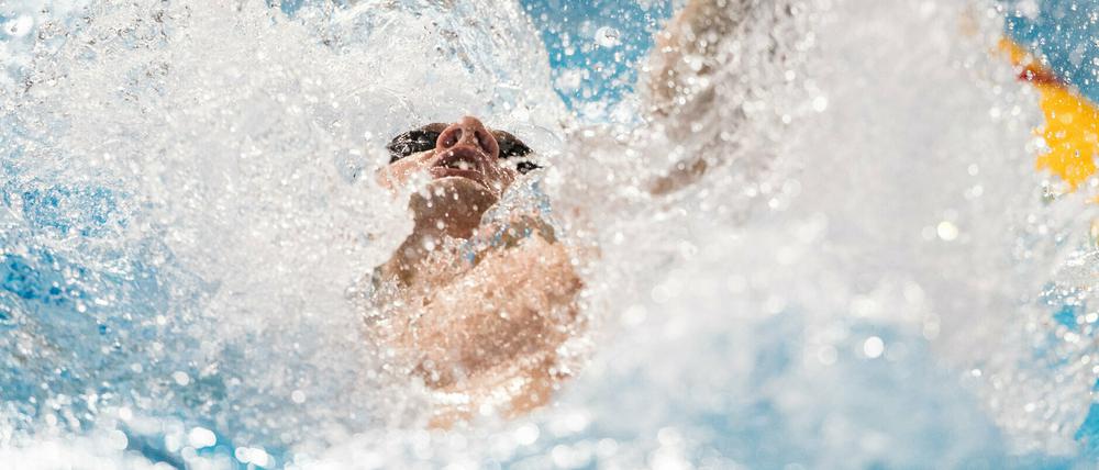 Bester seiner Lage. Über 100 Meter Rücken führt Christian Diener das deutsche Ranking an.