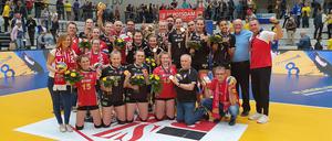 Edelmetall um den Hals. Das SCP-Team bekam als unterlegener Halbfinalist die Bronzemedaille.