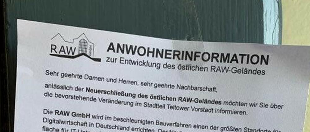 Dieser Flyer stammt nicht von Mirco Nauheimer. (Für eine vollständige Aussicht auf das Foto klicken.)
