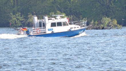 Wasserschutzpolizei Potsdam auf dem Templiner See.