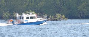Wasserschutzpolizei Potsdam auf dem Templiner See.