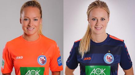 Sie gehen. Lisa Schmitz (l.) und Amanda Ilestedt verlassen Turbine nach der Saison.