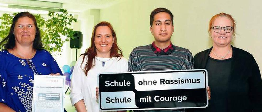 Gegen Rassismus. Schulen wurden für ihr Engagement ausgezeichnet.