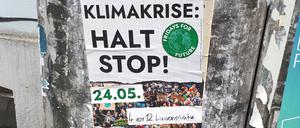 Ankündigung für die heutige "Fridays for future"-Demonstration in Potsdam.