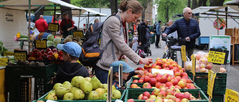 Der Markt auf dem Babelsberger Weberplatz setzt auf regionale Produkte.