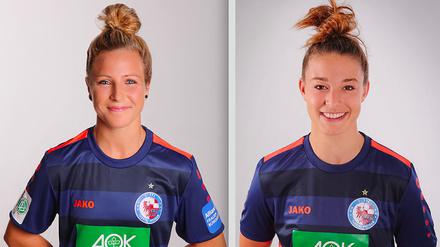 Abgang zum Branchenprimus. Svenja Huth (l.) und Felicitas Rauch schließen sich dem VfL Wolfsburg an.